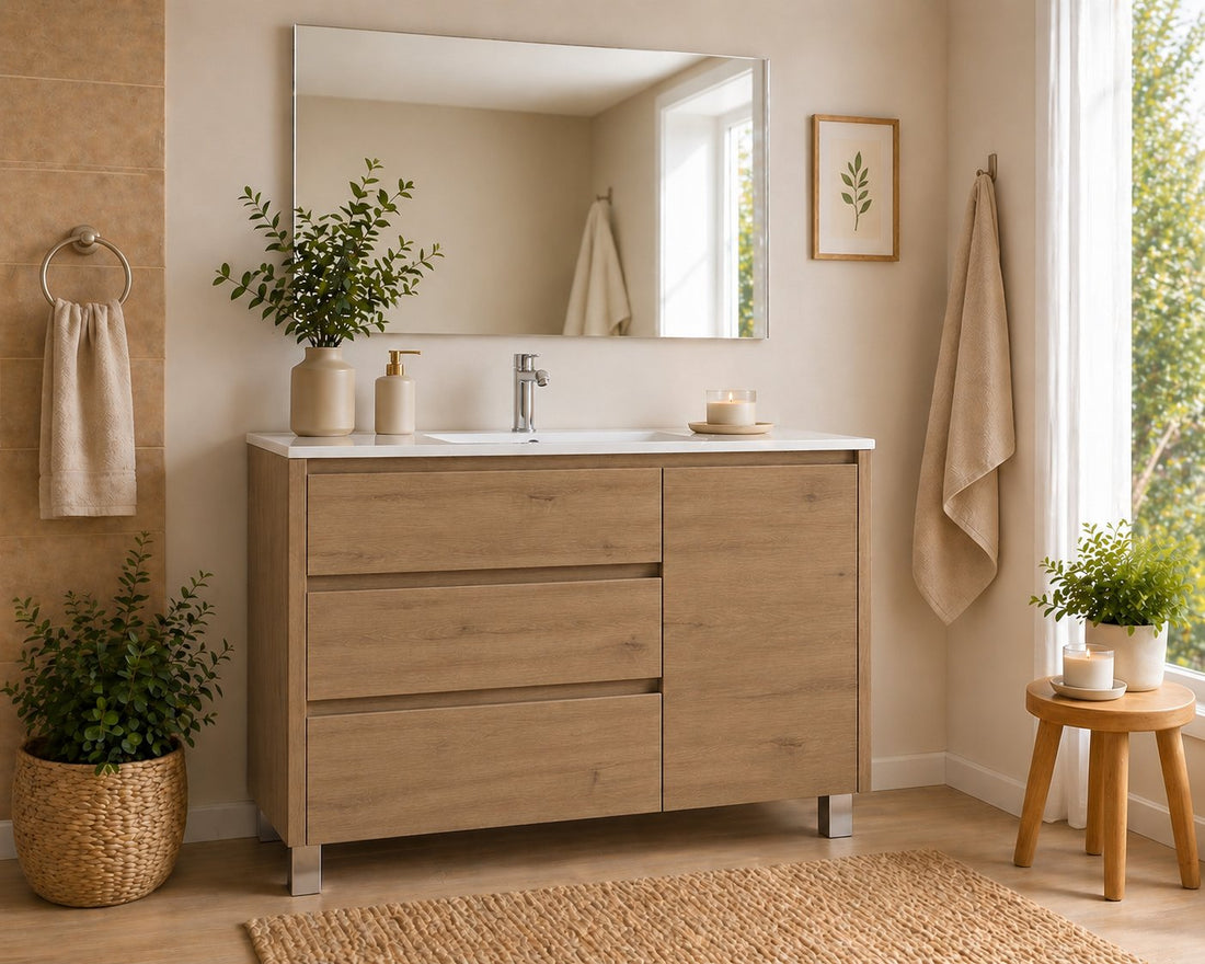 Mobilier de baie VOLUM cu 3 sertare, ușă și lavoar