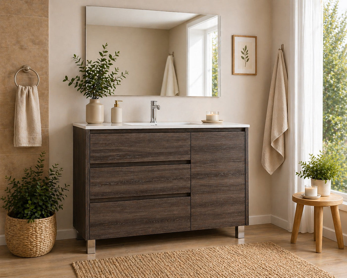Mobilier de baie VOLUM cu 3 sertare, ușă și lavoar