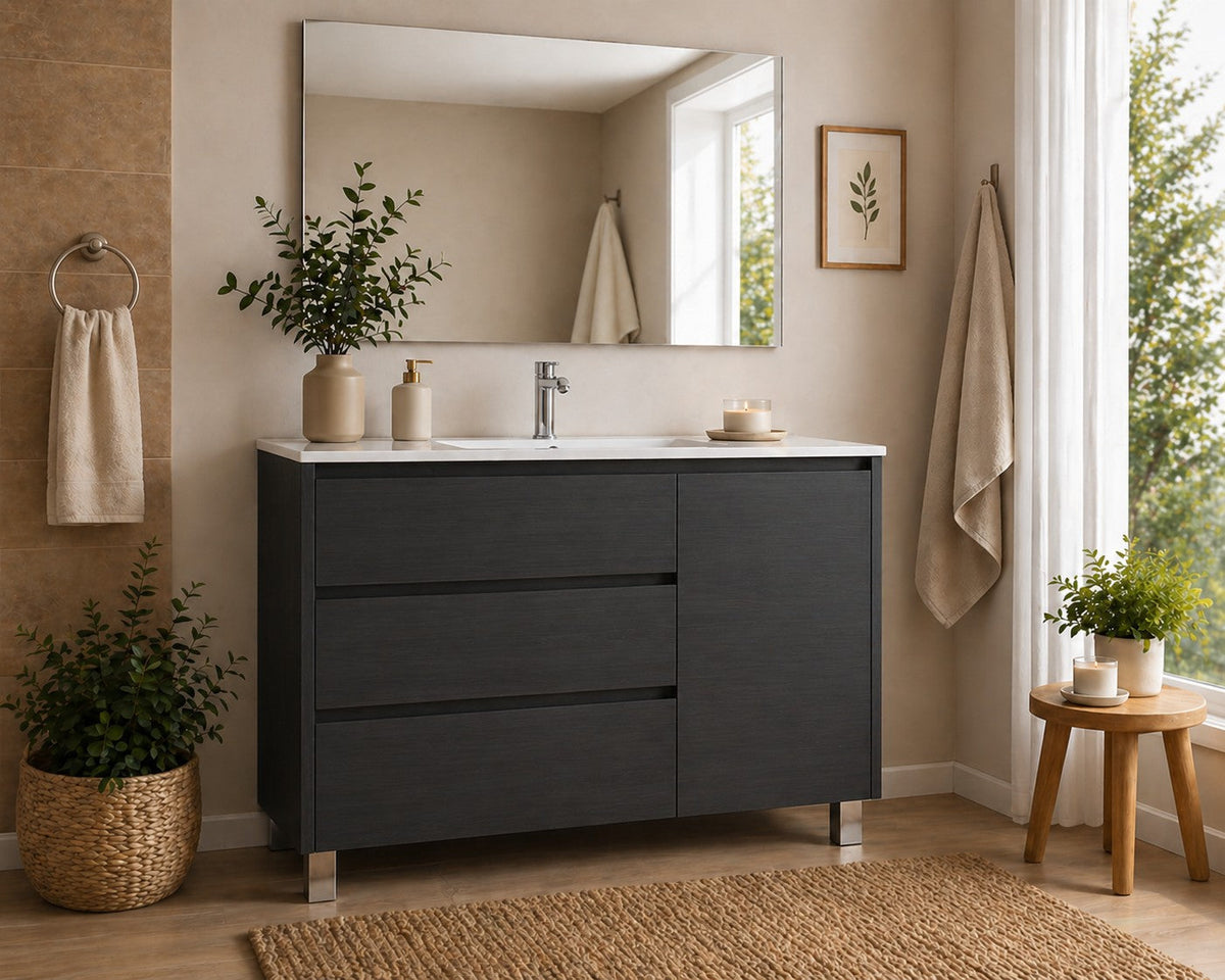 Mobilier de baie VOLUM cu 3 sertare, ușă și lavoar