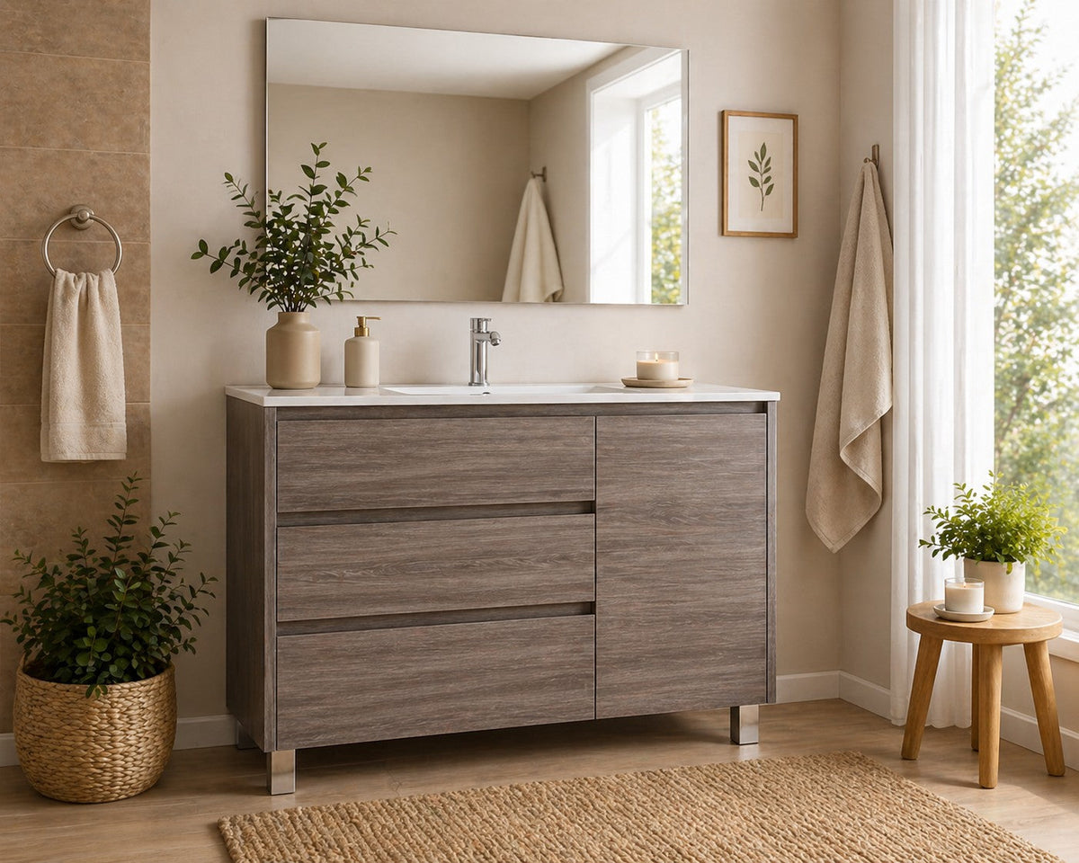 Mobilier de baie VOLUM cu 3 sertare, ușă și lavoar