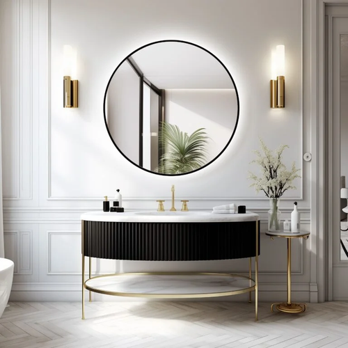 Oglindă LED Ares Gold / Black